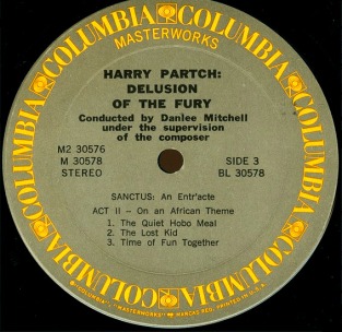 Partch LP label